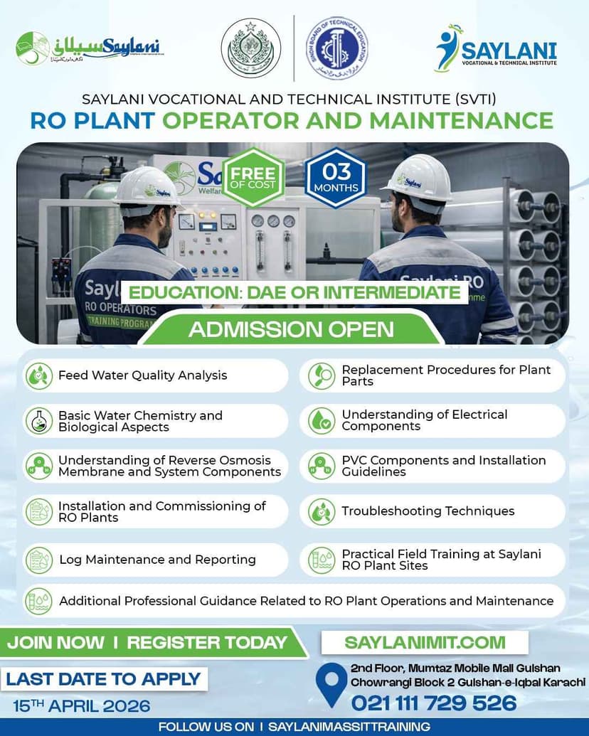 R/O Plant Operator and Maintenance